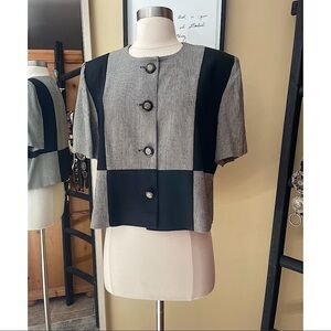 VINTAGE VIRGO II jacket w/shoulder pads sz 4